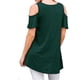 thumbnail image 1 of Qarigey Blusa informal de manga corta con cuello y hombros descubiertos para mujer Prendas para la parte del cuerpo veinticuatro Qarigey AP003083-19, 1 of 5
