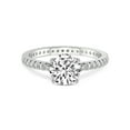 thumbnail image 4 of 1 Carat IGI Certified Round Shape Lab Grown Diamond Engagement Ring | 14K White Gold | Claire Full Eternity Lab Diamond Ring | FG-VS1-VS2 Quality Friendly Diamonds, 4 of 6