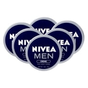 6 Pk Nivea Men Creme, For Face, Body & Hands, Moisrurizing Cream Tin Can 1 Ounce