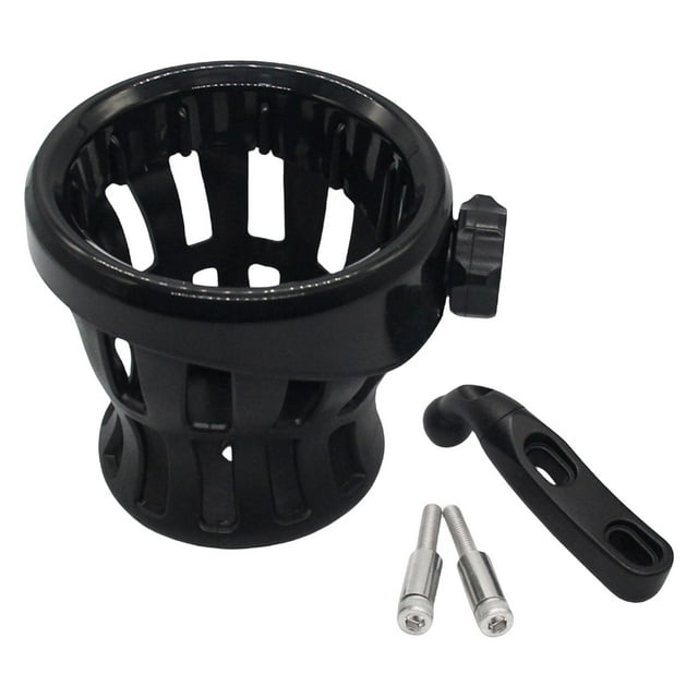 Soporte de repuesto para portabotellas de agua y vaso para bebidas de manillar Negro