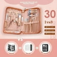 thumbnail image 2 of TrimTide Manicure Set with Steel Pink 30-Piece , High-quality Nail Clipper Set Manicure Kit, 2 of 6