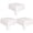 White, variant on 3 Pack of Disposable Plastic 54 x 108 inches Tablecloths Party Wedding Picnic Banquet Table Clothes Table Cover for Rectangle Tables