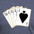 thumbnail image 3 of CafePress - Ace Spades Flush T Shirt - Mens Tri-blend T-Shirt, 3 of 4