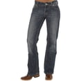 thumbnail image 2 of Stetson Womens Basic Back Pocket Medium Wash Trouser, 2 of 4