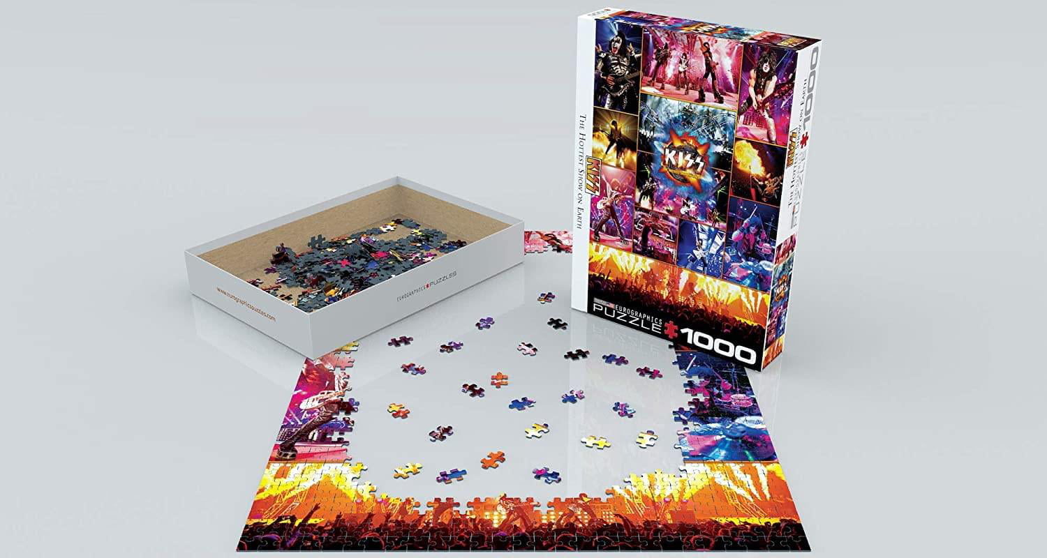 pz Kiss The Hottest Show On Earth 1000 piece jigsaw puzzle 680mm x 490mm 