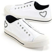 Miley Cyrus & Max Azria - Women's Laceless Canvas Sneakers