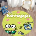thumbnail image 3 of Alfombra redonda Sanrio Keroppi, alfombra para niños, alfombra redonda, alfombra para dormitorio, sala de estar, silla, alfombra antideslizante, 3 of 5