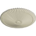 thumbnail image 3 of Ekena Millwork 24"OD x 3"P Shakuras Ceiling Medallion (Fits Canopies up to 5"), Hand-Painted Clear Yellow, 3 of 6