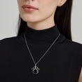 thumbnail image 2 of Dorunmo Paw Urn Necklace For Ashes with Obsidian 925 Sterling Silver Pet Cremation Jewelry For Ashes Memorial Keepsake Jewelry For Pet Dog Cat Ashes Crystal Jewelry Gifts For Women, 2 of 7