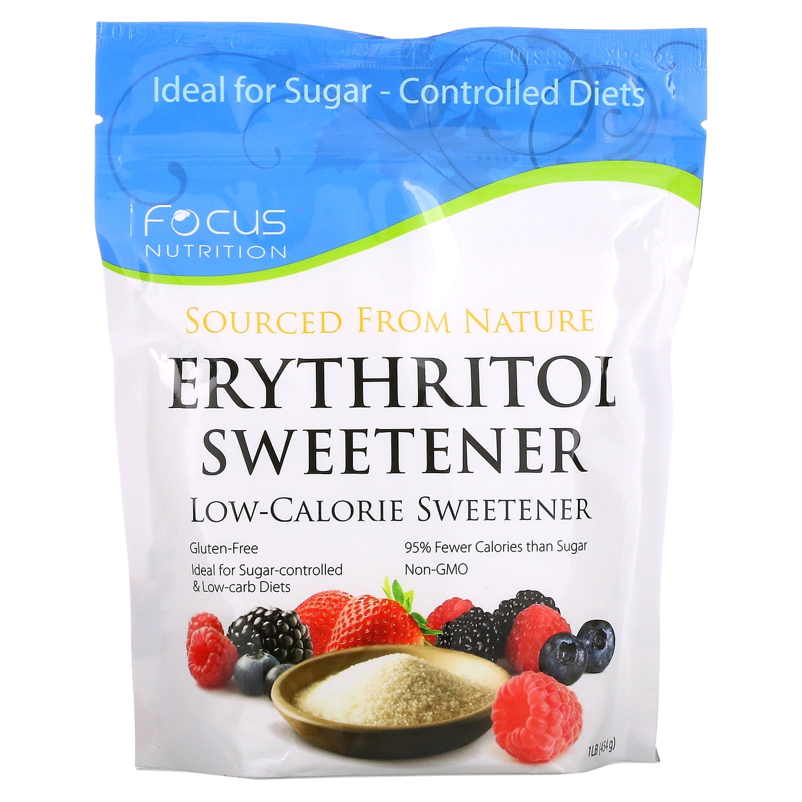 Xyloburst Erythritol Sweetener, Low Calorie Sweetener, 1 lb. (454 g