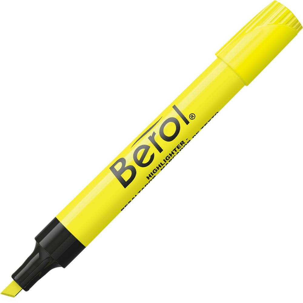 Berol, SAN64324, Chisel Tip Waterbased Highlighters, 12 / Dozen