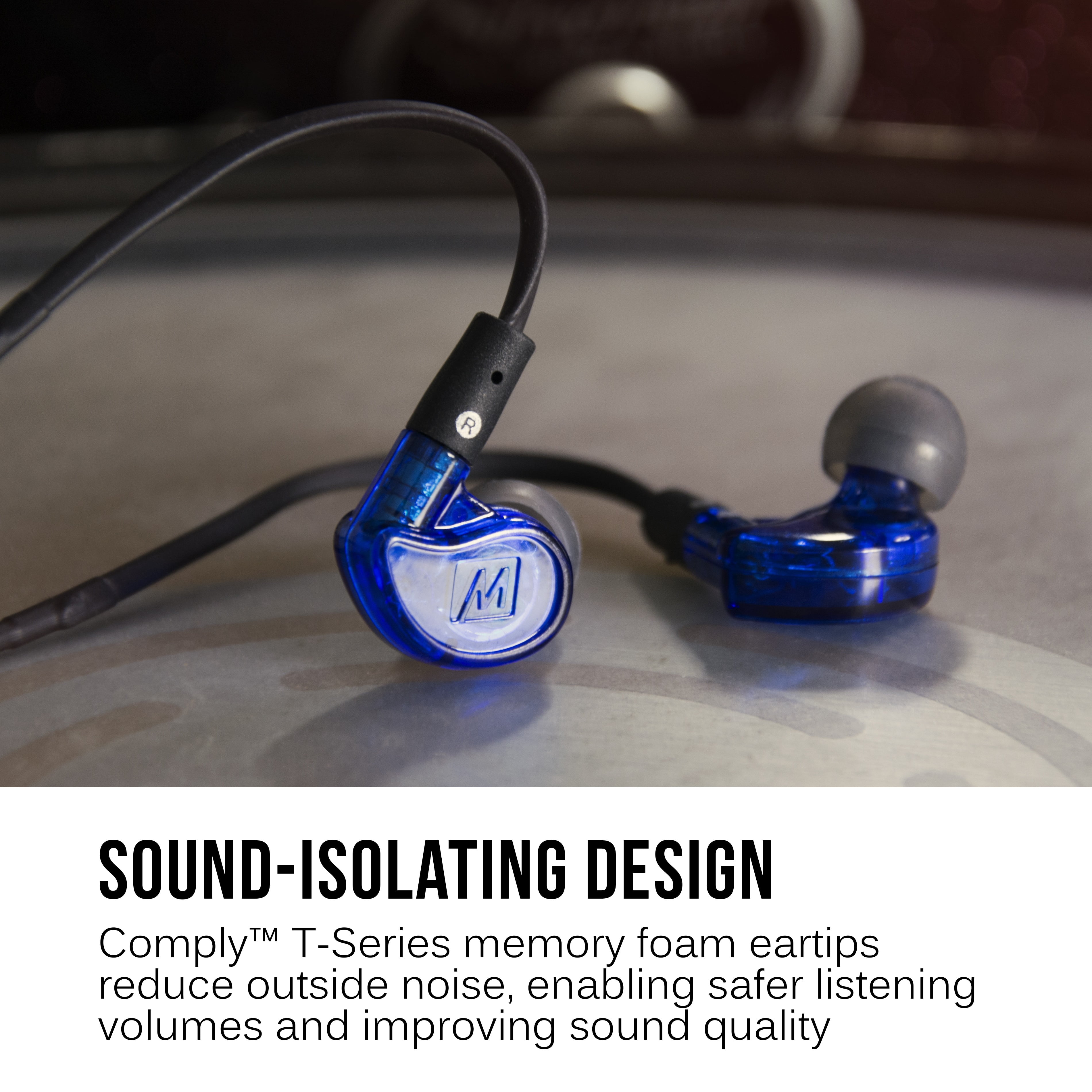 MEE audio M6 PRO In Ear Monitor Headphones for Musicians, 2nd Gen Model With Upgraded Sound, 2 Cords