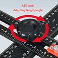 thumbnail image 6 of Drilling Positioning Ruler 60cm T Square Ruler Woodworking Ruler Angles Ruler, 6 of 13
