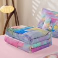 thumbnail image 5 of jejeloiu Magical Cute Girls Zipper Full Size Comforter Sets with Fitted Sheet and 2 Pillowcases For Kids,Girls Personalized Initial K Zipper Bedding Set,Pink Reversible,4-Piece, 5 of 7