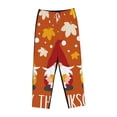 thumbnail image 4 of Balery Happy Thanksgiving Three Gnomes print Women's Pajama Pants,Ultra Lightweight Pjs,Lounge Pant-Large, 4 of 9