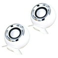 thumbnail image 1 of Raindrops 2Pcs USB Computer Speaker White Compact Portable Home Speaker with High Volume and Clear Sound, 1 of 8