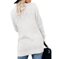 thumbnail image 3 of Langwyqu Womens Long Sleeve Casual Lightweight Knit Sweaters Cardigan Coat, 3 of 4