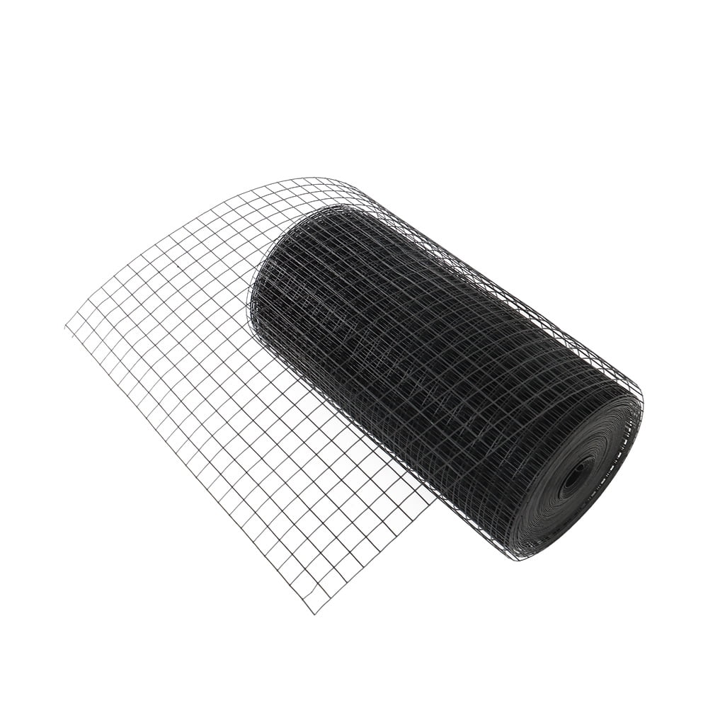 HOSTIC 24INx100FT Vinyl Coated Welded Fence Mesh 16 Gauge Hardware Cloth Wire Mesh for Poultry Garden Fencing Barrier