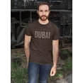 thumbnail image 2 of Dubai Bronze Desert Banner  T-Shirt Men -Image by Shutterstock, Male 5X-Large, 2 of 4
