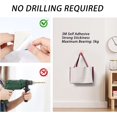 thumbnail image 2 of Gancho De Pared Adhesivo, 6 Piezas Gancho De Pared 3M Gancho para Toallas para Baños Cocinas Gancho Adhesivo Impermeable Sin Perforación Aleación De Aluminio,Rosado, 2 of 5