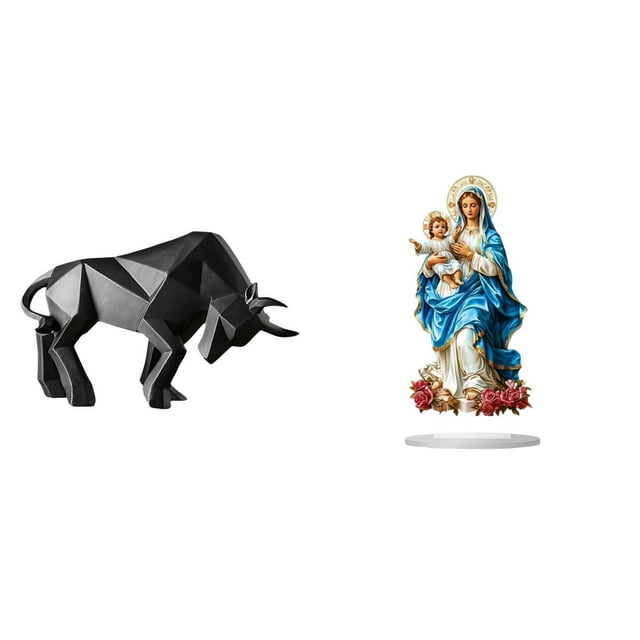 Estatua del toro,Estatua de toro,estatuilla,escultura,decoración de escritorio,Letrero de mesa,Decoración de escritorio acrílica Rincón festivo Decoración del hogar,Decoración de fiesta
