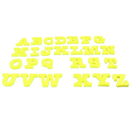 

26 PCS EVA Alphabet/Letters Fridge Stickers Children Educational Accessories –Yellow