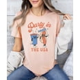 thumbnail image 3 of Party in The USA Funny Hotdog & Soda 4th of July Shirts for Kids & Adults Natural Shirt Adult Small, 3 of 6