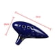thumbnail image 5 of Ocarina Alto C Cerámica Piccolo Azul Musical Ocarina Para Principiantes Hogar Al Aire Libre 12 Agujeros Minnieouse EL010730-00, 5 of 5