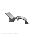thumbnail image 4 of Global Pool Products 2 Lounge Chairs with Connecting Table - Outdoor Chaise Lounge with Connecting Table Set of 2- Patio Lounge Chair with Table for All Pool Types - Gray GPP-LFS-G, 4 of 4