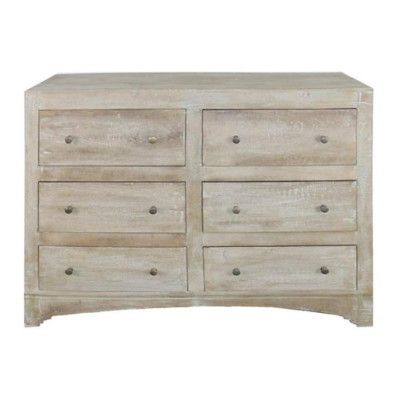 Casper 6-Drawer Solid Wood Dresser in Natural Finish