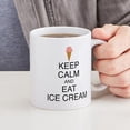 thumbnail image 4 of CafePress - Keep Calm And Eat Ice Cream - 11 oz Ceramic Mug - Novelty Coffee Tea Cup, 4 of 4