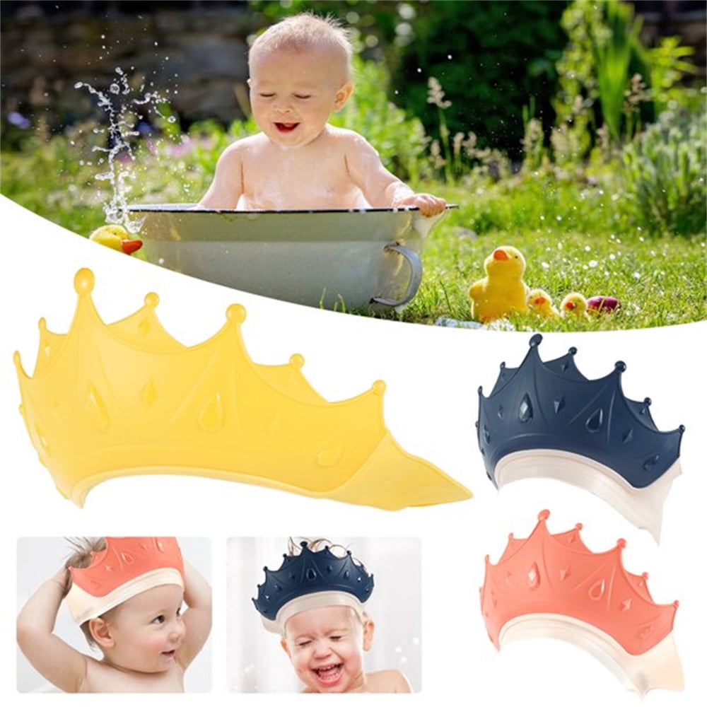Casewin 3 Pcs Baby Shower Cap,shower Bathing Protection Cute Adjustable Waterproof Visor Hat For Girls, Boys, Babies, Toddlers And Kids