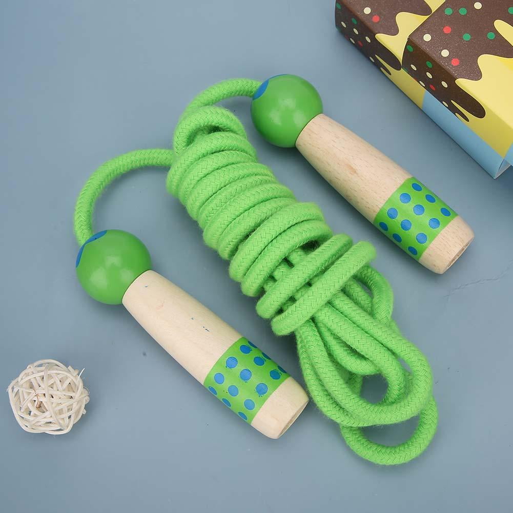 Mgaxyff Exercise Skipping Rope,Wooden Skipping Rope Fitness Children