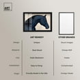 thumbnail image 6 of Blue Horse II Shadowbox Print Maximalist Wall Decor by Art Remedy, Black Frame, 36 x 24, 6 of 7
