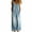 Light Blue, variant on Hueook Denim Romper for Women Overalls for Women Loose Fit Wide Leg Strappy Pocket Denim Bodysuit Jeans Light Blue 2X