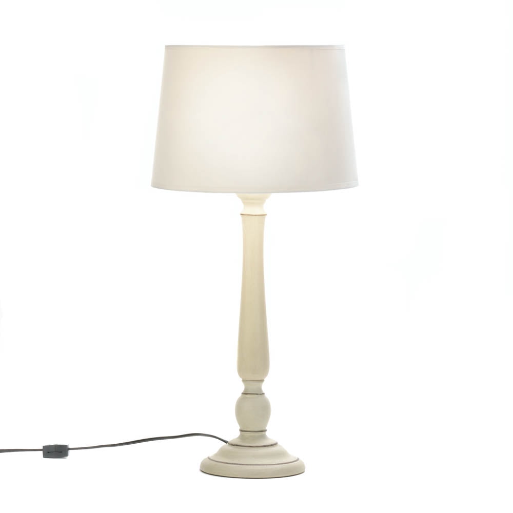 Small Table Lamp, Small Chic Living Room Desk Lamp White Ivory