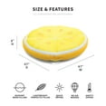 thumbnail image 3 of Big Joe Fruit Slice Float No Inflation Needed Pool Lounger, Lemon Mesh, Quick Draining Fabric, 4 feet Big, 3 of 8