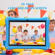 Android 14 Kids Tablet, 10.1 inch Tablet for Kids, 6GB RAM 32GB ROM+1TB Expand Tablets, 1.8Ghz Quad-core Processor, Parental Control Toddler Tablet, 6000mAh Battery, Kids Tablet with Kid-Proof Case