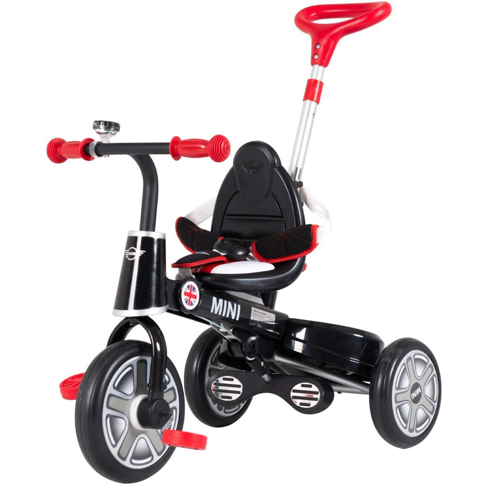 Uenjoy Mini Kids Tricycle with Push Handle, 2 in 1 Foldable Steer