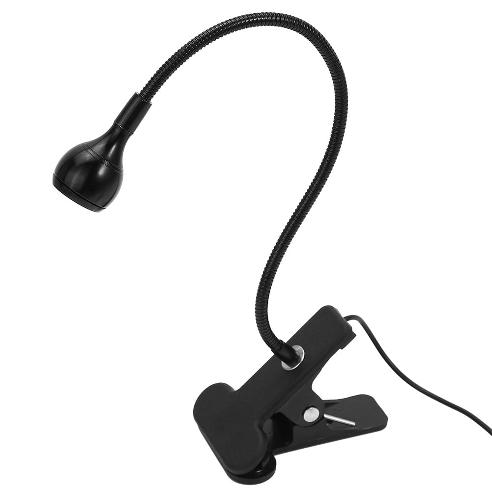 Clip Light,Clip-on Desk Lamp Flexible Goose Neck Adjustable,USB ON/OFF ...