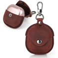 thumbnail image 1 of Funda de piel auténtica para Galaxy Buds Live, funda protectora portátil a prueba de golpes con llavero compatible con Samsung Galaxy Buds Live Earbuds Accessories 2020 (rojo) WD.WDQZL electrónico, 1 of 4