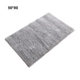 thumbnail image 3 of Naiovety Alfombrilla antideslizante de poliéster para baño, resistente a la nieve y con respaldo absorbente. Juegos de accesorios de baño Gris plateado 50*80 cm, 3 of 6
