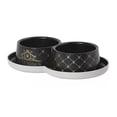thumbnail image 1 of Plato Doble Moderna Anti-hormiga Luxury 2x350ml Negro, 1 of 4