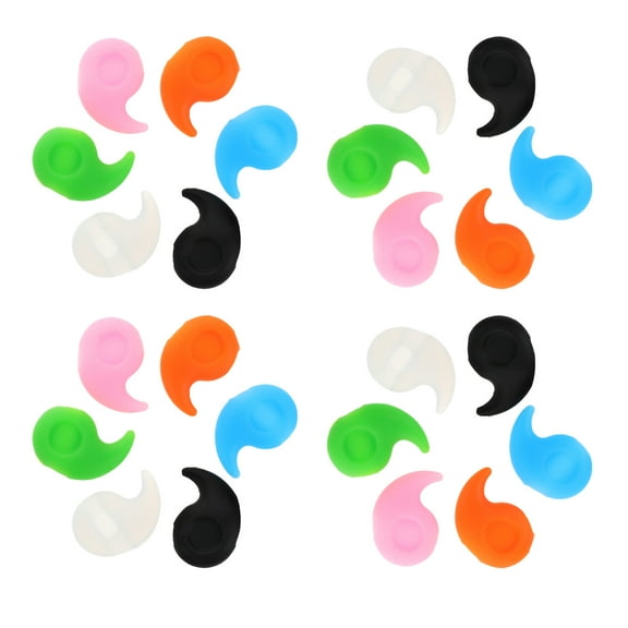 OULII Ergonomic Silicone Glasses Ear Grips, Nonslip, Assorted Color, for Glasses Use, 12Pairs
