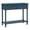 Dark Navy, variant on GZXS Vintage Antique Console Table with 2 Storage Drawers and Bottom Shelf, 35.5" Compact Entryway Accent Table w/ Solid Pine Wood Legs, Black
