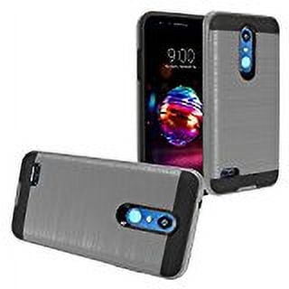 GSA Brushed Hybrid Gray Case for LG K30, K10 2018, Phoenix Plus, Harmony2