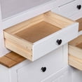 thumbnail image 5 of vidaXL Highboard Blanc 93x40,5x180 cm Pin Massif Panama Range, 5 of 5
