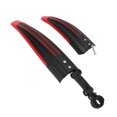 thumbnail image 1 of Bicycle Front Rear Mudguard, High Elasticity Bike Mudguard 1Set  For 24 Inch Front And Rear Wheels For 20 Inch Front And Rear Wheels Red, 1 of 8