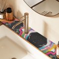 thumbnail image 2 of Yayeee Faucet Mat for Kitchen Sink 14.7" Diatomite Long Splash Guard Pad, Colorful Black, 2 Pack, 2 of 7