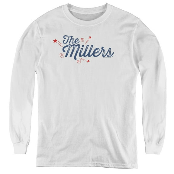 Millers Logo Youth Long Sleeve T-Shirt White